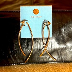 Gold colored earrings